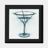 Martini Glass Sketch Magneet (Voorkant)