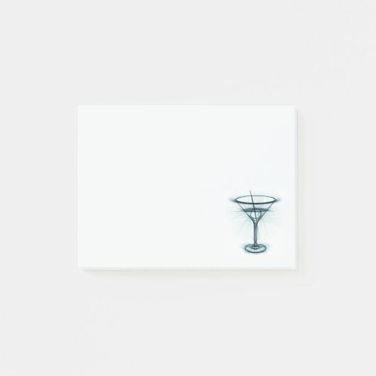 Martini Glass Sketch Post-it Notes (Voorkant)