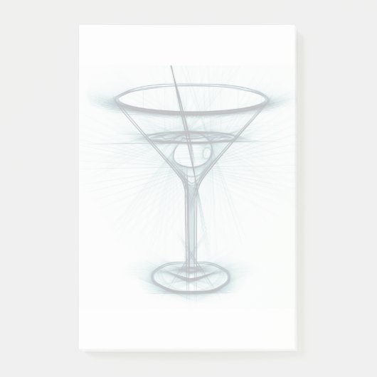 Martini Glass Sketch Post-it® Notes (Voorkant)