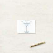Martini Glass Sketch Post-it® Notes (Op bureau)