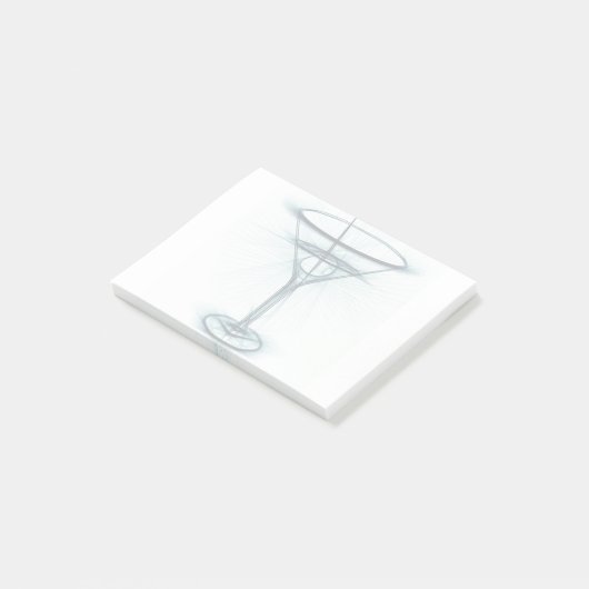 Martini Glass Sketch Post-it® Notes (Schuin)
