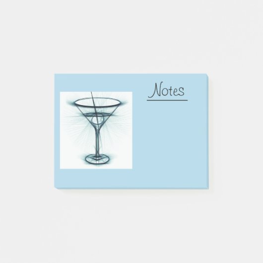 Martini Glass Sketch Post-it® Notes (Voorkant)