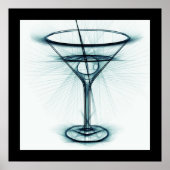 Martini Glass Sketch Poster (Voorkant)