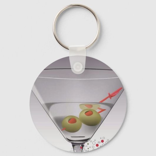 Martini glass sleutelhanger (Voorkant)