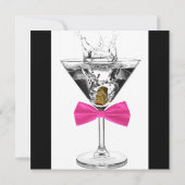 Martini Glass Vrouwen Elk Nummer Verjaardagsfeest Kaart (Achterkant)