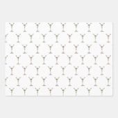 Martini Glass Wrapping Paper Flat Sheet Set 3 (Voorkant)