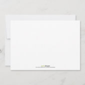 Martini Glasses Cocktail Party Invitation (rood) Kaart (Achterkant)