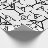 Martini Glasses CUSTOM ACHTERGROUND COLOR Cadeaupapier (Hoek)