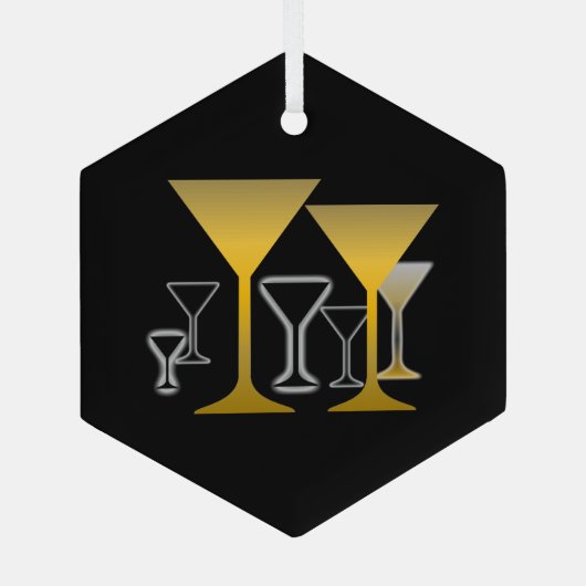 Martini Glasses Design Ornament (Achterkant)