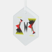 Martini Glasses Design Ornament (Voorkant links)