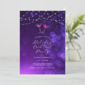 Martini Glasses Vakantie Cocktail Party Uitnodigin Kaart (Staand voorkant)