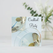 Martini Glazen Martini Cocktail Party Kaart (Staand voorkant)