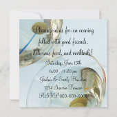 Martini Glazen Martini Cocktail Party Kaart (Achterkant)