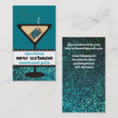 Martini glazen naaldnaaigarens visitekaartje (Voorkant / Achterkant)