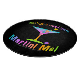 MARTINI. Glazen snijborden Snijplank