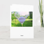 Martini Golf Ball Verjaardag Kaart (Achterkant)