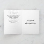 Martini Golf Ball Verjaardag Kaart (Binnen)