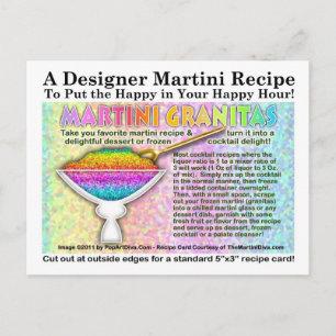 Martini Granitias Recepten Briefkaart