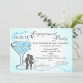 Martini Hearts-Verloving Kaart (Staand voorkant)