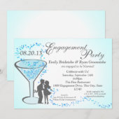 Martini Hearts-Verloving Kaart (Voorkant / Achterkant)