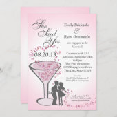 Martini Hearts Verloving Pink Kaart (Voorkant / Achterkant)