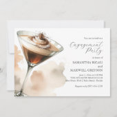 Martini Horizontal Engagement Party Uitnodigingen (Voorkant)