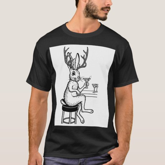 Martini Jackalope T-shirt (Voorkant)