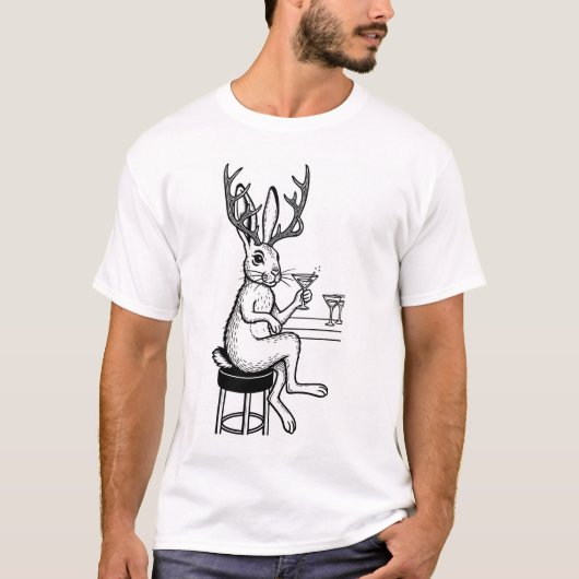 Martini Jackalope T-shirt (Voorkant)