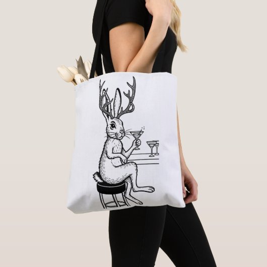Martini Jackalope tote Bag (Dichtbij)