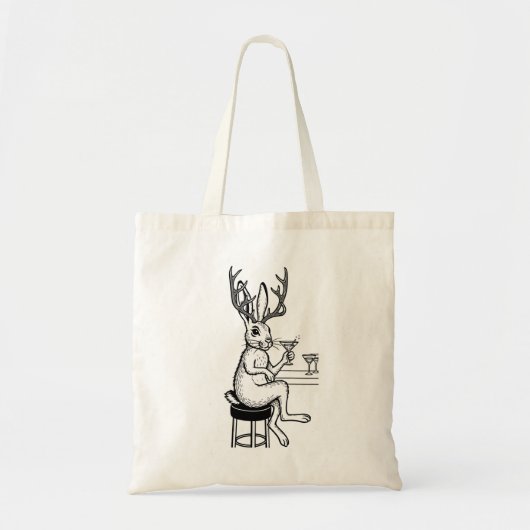 Martini Jackalope tote Tote Bag (Voorkant)