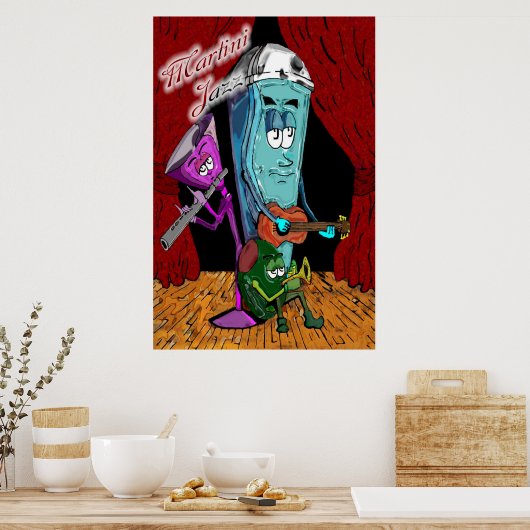 Martini Jazz Poster (Keuken)