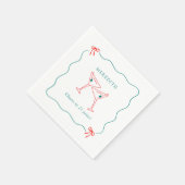 Martini juicht voor 21 jaar verjaardagsfeest servet (Hoek)