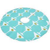 Martini Kerstboom Skirt (turquoise) Kerstboom Rok (Gekanteld)