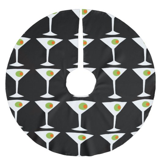 Martini kerstboomrok (zwart) kerstboom rok (Voorkant)