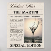Martini krant Art Print (Voorkant)