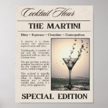Martini krant Art Print