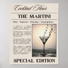 Martini krant Art Print
