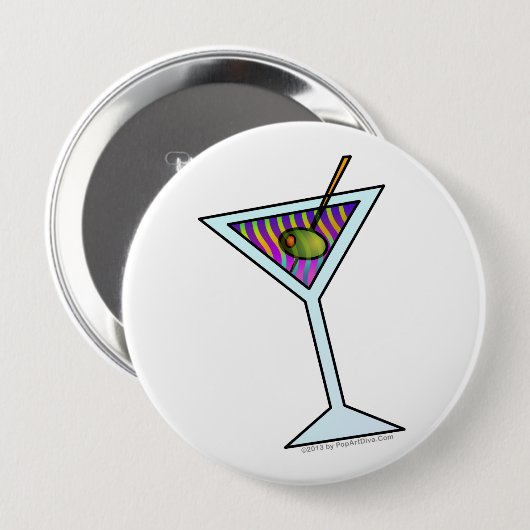 MARTINI-KUNSTKNOPEN RONDE BUTTON 4,0 CM (Voorkant /achterkant)