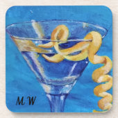 Martini Lemon Twist Bier Onderzetter (Voorkant)