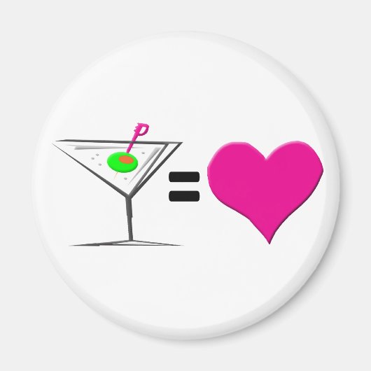 Martini = Liefde Magneet (Voorkant)