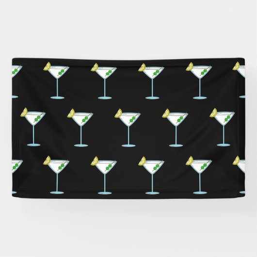 Martini Liefhebbers Cocktailglas Bartender Alcohol Spandoek (Horizontaal)