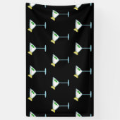 Martini Liefhebbers Cocktailglas Bartender Alcohol Spandoek (Verticaal)