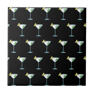 Martini Liefhebbers Cocktailglas Bartender Alcohol Tegeltje