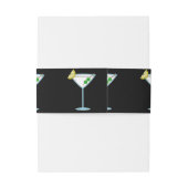 Martini Liefhebbers Cocktailglas Bartender Alcohol Uitnodigingen Wikkel (Achterkant Voorbeeld)