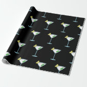 Martini Lovers Cocktail Glass Bartender Alcohol Cadeaupapier (Uitgerold)