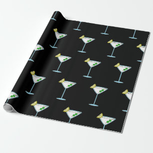 Martini Lovers Cocktail Glass Bartender Alcohol Cadeaupapier