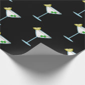 Martini Lovers Cocktail Glass Bartender Alcohol Cadeaupapier (Hoek)