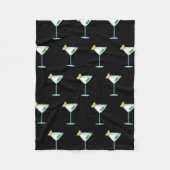 Martini Lovers Cocktail Glass Bartender Alcohol Fleece Deken (Voorkant)