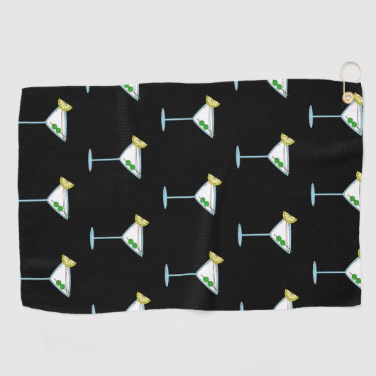 Martini Lovers Cocktail Glass Bartender Alcohol Golfhanddoek (Horizontaal)