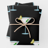 Martini Lovers Cocktail Glass Bartender Alcohol Inpakpapier Vel (In situ)